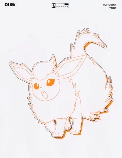 Pokémon - T-shirt Flareon