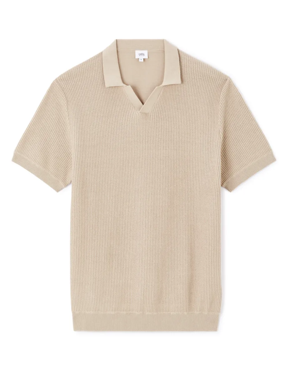 Polo boxy 100% katoen - ecru