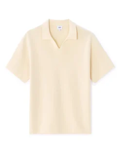 Polo boxy 100% katoen milano - ecru