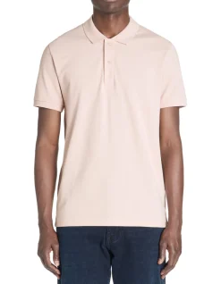 Polo recht 100% katoen - roze