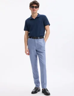 Polo regular 100% katoen - marine