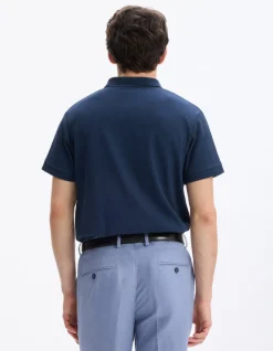 Polo regular 100% katoen - marine