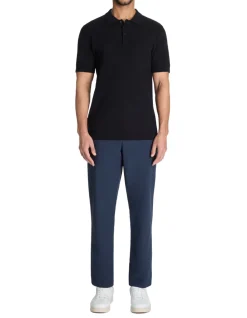 Polo regular 100% katoen - zwart