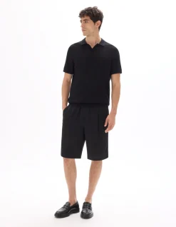Polo regular fit, 100% katoen - Zwart