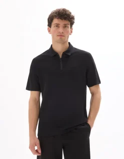 Polo Regular Fit Coolmax - Zwart
