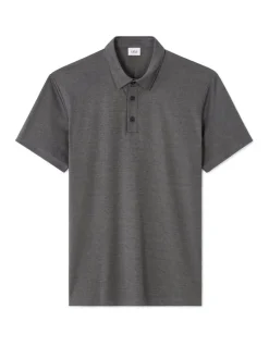 Polo regular fit jersey - antraciet