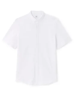 Polo regular fit jersey piqué - wit