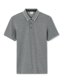 Polo regular katoenmix - antraciet