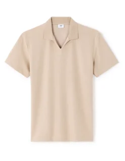 Polo regular katoenmix - beige