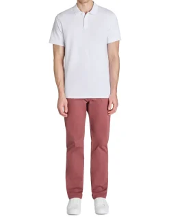 Polo regular katoenmix - wit