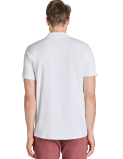 Polo regular katoenmix - wit