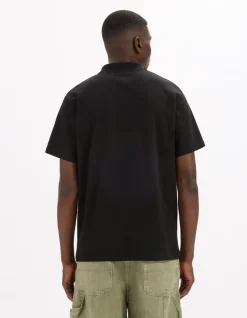 Polo regular katoenmix - zwart