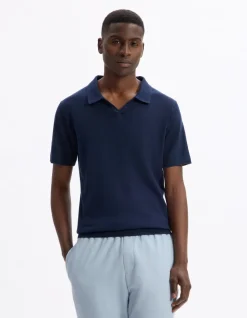 Polo slim 100% katoen - marine