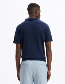 Polo slim 100% katoen - marine