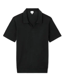 Polo slim 100% katoen - zwart
