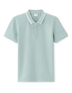 Polo Slim fit Stretchkatoen - Turkoois