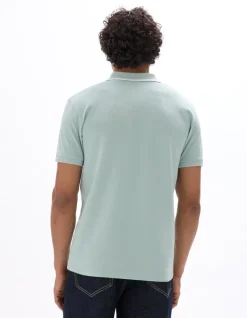 Polo Slim fit Stretchkatoen - Turkoois