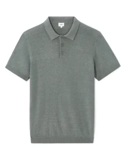 Polo slim katoenmix - kaki