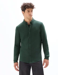 Poloshirt Regular fit Piqué - Donkergroen