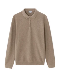 Polotrui slim fit 100% katoen - donkerbeige