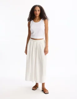 Poplin onderrok - wit