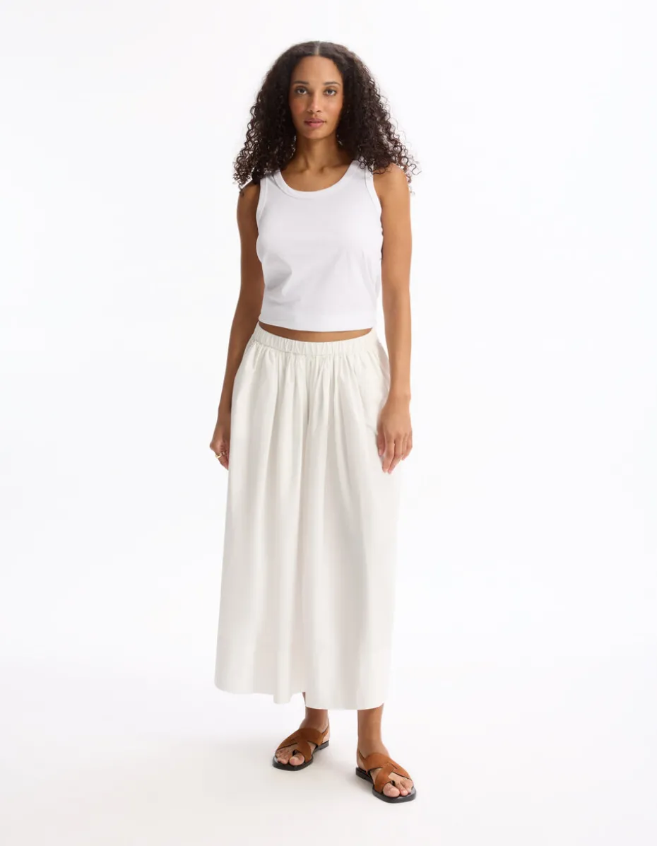 Poplin onderrok - wit