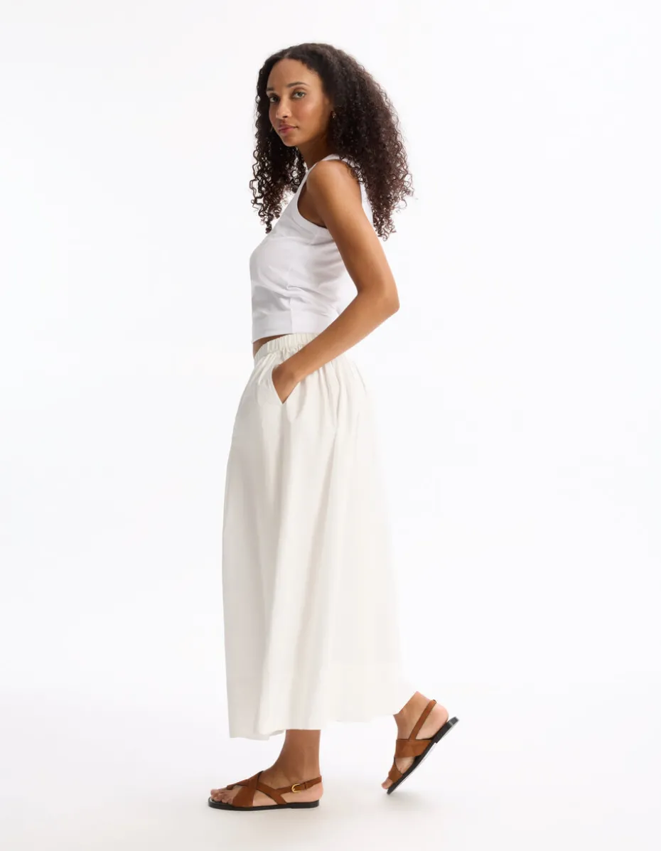 Poplin onderrok - wit