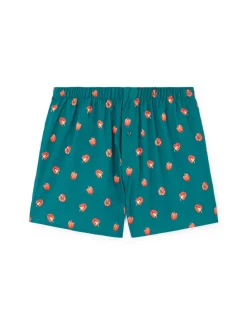 Pyjamashort 100% katoen - groen