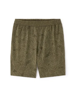 Pyjamashort 100% katoen - kaki ananasmotieven