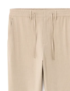 Rechstreekse stretchbroek - beige