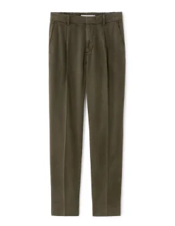 Rechte chinobroek TENCEL™ Lyocell - kaki