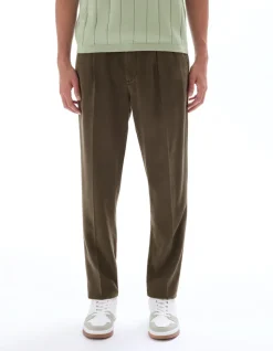 Rechte chinobroek TENCEL™ Lyocell - kaki