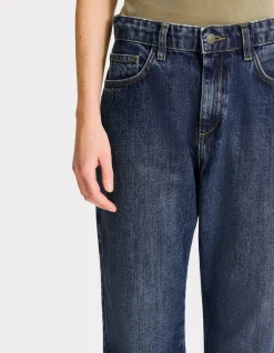 Rechte jeans met normale taille - raw