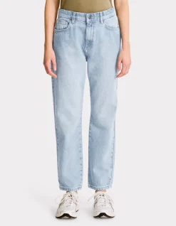 Rechte jeans met normale taille - vervaagd blauw