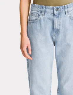 Rechte jeans met normale taille - vervaagd blauw