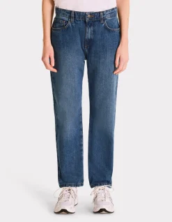 Rechte jeans met normale taille - blauw
