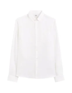 Regular fit casual 100% linnen hemd - wit