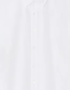 Regular fit gecrinkeld shirt 100% katoen - wit