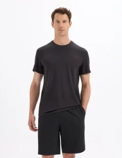 Regular fit T-shirt met ronde hals Activ Wear - zwart
