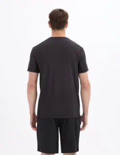 Regular fit T-shirt met ronde hals Activ Wear - zwart