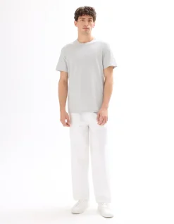 Regular fit T-shirt ronde hals 100% katoen - grijs