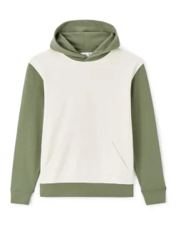 Regular hooded sweatshirt 100% katoen - groen