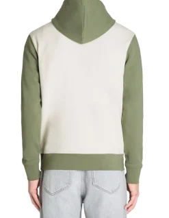 Regular hooded sweatshirt 100% katoen - groen
