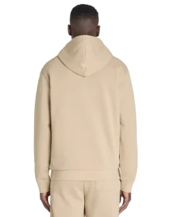 Regular hooded sweatshirt 100% katoen - beige