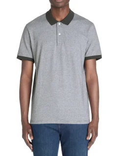 Regular poloshirt 100% katoen - antraciet