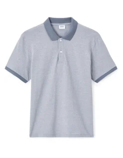 Regular poloshirt 100% katoen - blauw