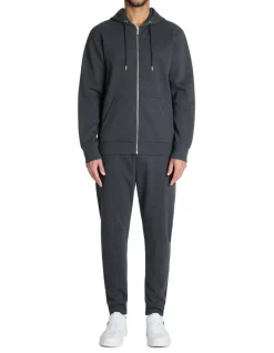 Regular rits hoodie - antraciet