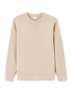 Regular ronde hals sweatshirt 100% katoen - beige