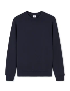 Regular ronde hals sweatshirt 100% katoen - marineblauw