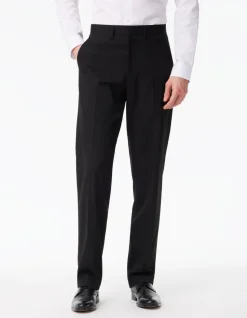 Regular stretch pantalon - zwart